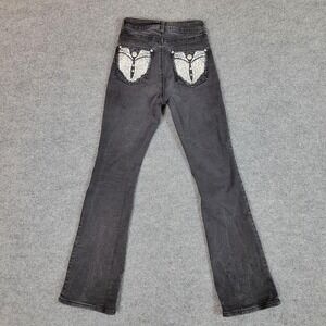 Vintage H‎ & Y  Black low rise, flare Jeans